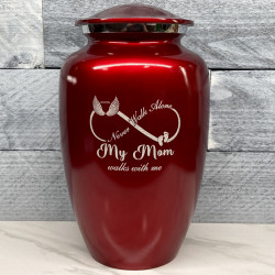 Customer Gallery - My Mom Walks With Me Cremation Urn - Ruby Red