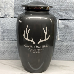 Customer Gallery - Antlers Cremation Urn - Gunmetal Gray