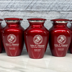 Customer Gallery - Marine Corps Keepsake Urn - Ruby Red