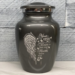 Customer Gallery - Your Wings Were Ready Sharing Urn - Gunmetal Gray