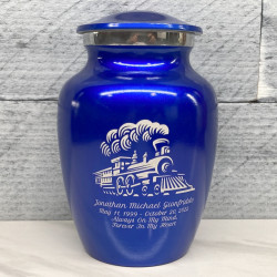 Customer Gallery - Train Sharing Urn - Midnight Blue