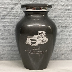 Customer Gallery - Bulldozer Keepsake Urn - Gunmetal Gray