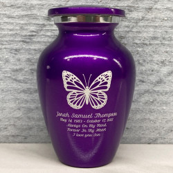 Customer Gallery - Butterfly Keepsake Urn - Purple Luster