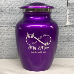 Customer Gallery - My Mom Walks With Me Sharing Urn - Purple Luster