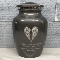 Customer Gallery - Angel Wings Sharing Urn - Gunmetal Gray