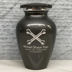 Customer Gallery - Mechanic Wrench Keepsake Urn - Gunmetal Gray