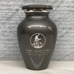 Customer Gallery - Snowboard Keepsake Urn - Gunmetal Gray