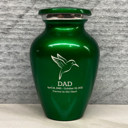 Customer Gallery - Hummingbird Keepsake Urn - Shamrock Green