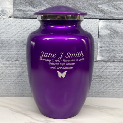 Customer Gallery - Purple Luster Large Cremation Urn