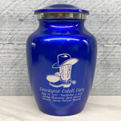 Customer Gallery - Cowboy Boots Sharing Urn - Midnight Blue