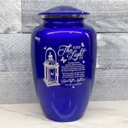 Customer Gallery - Keep the Light On Cremation Urn - Midnight Blue