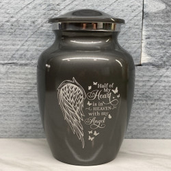 Customer Gallery - Heart Is In Heaven Sharing Urn - Gunmetal Gray