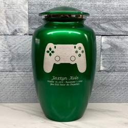Customer Gallery - Gaming Controller Cremation Urn - Shamrock Green