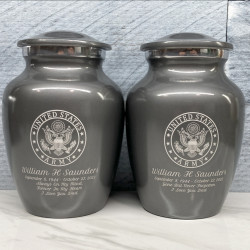 Customer Gallery - Army Sharing Urn - Gunmetal Gray