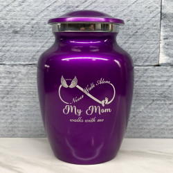Customer Gallery - My Mom Walks With Me Sharing Urn - Purple Luster