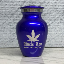 Customer Gallery - Marijuana Keepsake Urn - Midnight Blue
