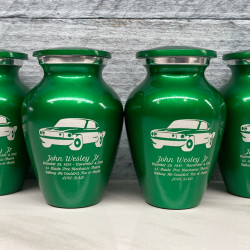 Customer Gallery - Muscle Car Keepsake Urn - Shamrock Green