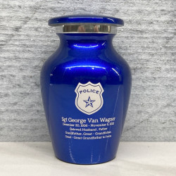 Customer Gallery - Police Keepsake Urn - Midnight Blue