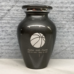 Customer Gallery - Basketball Keepsake Urn - Gunmetal Gray