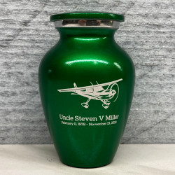 Customer Gallery - Airplane Keepsake Urn - Shamrock Green