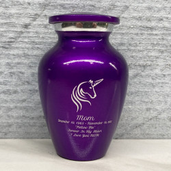 Customer Gallery - Unicorn Keepsake Urn - Purple Luster