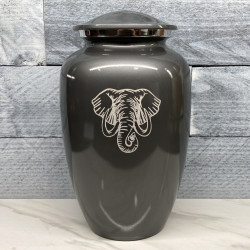 Customer Gallery - Elephant Cremation Urn - Gunmetal Gray