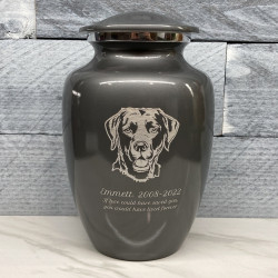 Customer Gallery - Large Black Lab Dog Cremation Urn - Gunmetal Gray
