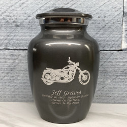 Customer Gallery - Motorcycle Sharing Urn - Gunmetal Gray