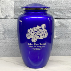 Customer Gallery - Riding Lawn Mower Cremation Urn - Midnight Blue
