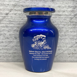 Customer Gallery - Train Keepsake Urn - Midnight Blue