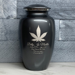 Customer Gallery - Marijuana Cremation Urn - Gunmetal Gray