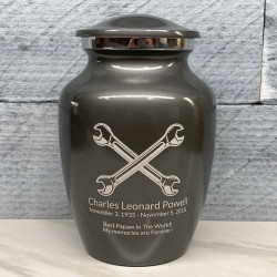 Customer Gallery - Mechanic Wrench Sharing Urn - Gunmetal Gray