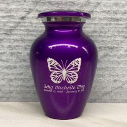 Customer Gallery - Butterfly Keepsake Urn - Purple Luster