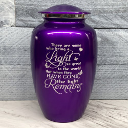 Customer Gallery - Light Remains Cremation Urn - Purple Luster