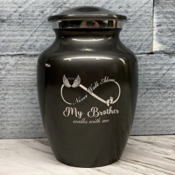 Customer Gallery - My Brother Walks With Me Sharing Urn - Gunmetal Gray