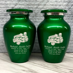 Customer Gallery - Riding Lawn Mower Keepsake Urn - Shamrock Green