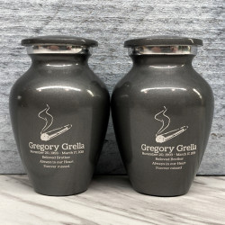Customer Gallery - Marijuana Joint Keepsake Urn - Gunmetal Gray