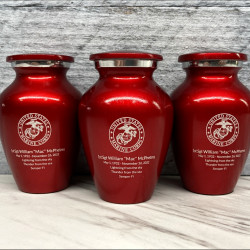 Customer Gallery - Marine Corps Keepsake Urn - Ruby Red