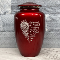Customer Gallery - At Peace Cremation Urn - Ruby Red