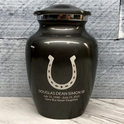 Customer Gallery - Horseshoe Sharing Urn - Gunmetal Gray