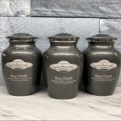 Customer Gallery - UFO Sharing Urn - Gunmetal Gray