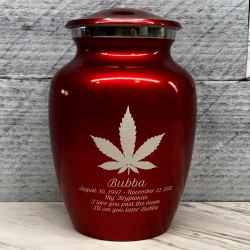 Customer Gallery - Marijuana Sharing Urn - Ruby Red