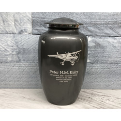 Customer Gallery - Airplane Cremation Urn - Gunmetal Gray