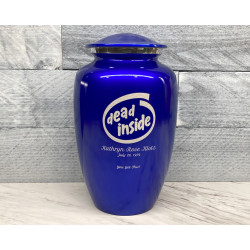 Customer Gallery - Dead Inside Cremation Urn - Midnight Blue