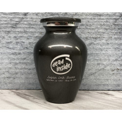 Customer Gallery - Dead Inside Keepsake Urn - Gunmetal Gray