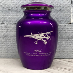 Customer Gallery - Airplane Sharing Urn - Purple Luster