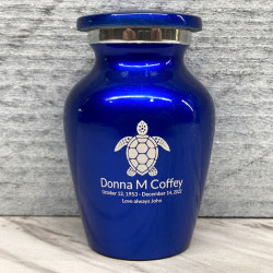 Customer Gallery - Sea Turtle Keepsake Urn - Midnight Blue