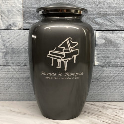 Customer Gallery - Piano Cremation Urn - Gunmetal Gray