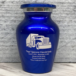 Customer Gallery - Semi Truck Keepsake Urn - Midnight Blue