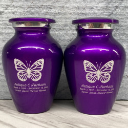 Customer Gallery - Butterfly Keepsake Urn - Purple Luster